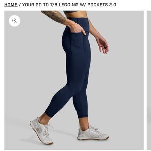 SM Born Primitive 7/8 Navy Blue Leggings - OFFERS WELCOMED